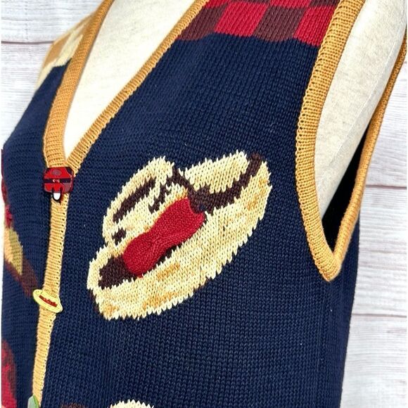 Vintage The Eagle's Eye Women’s Cotton Blend Sweater Vest Purses Hats Boots L - Picture 5 of 14
